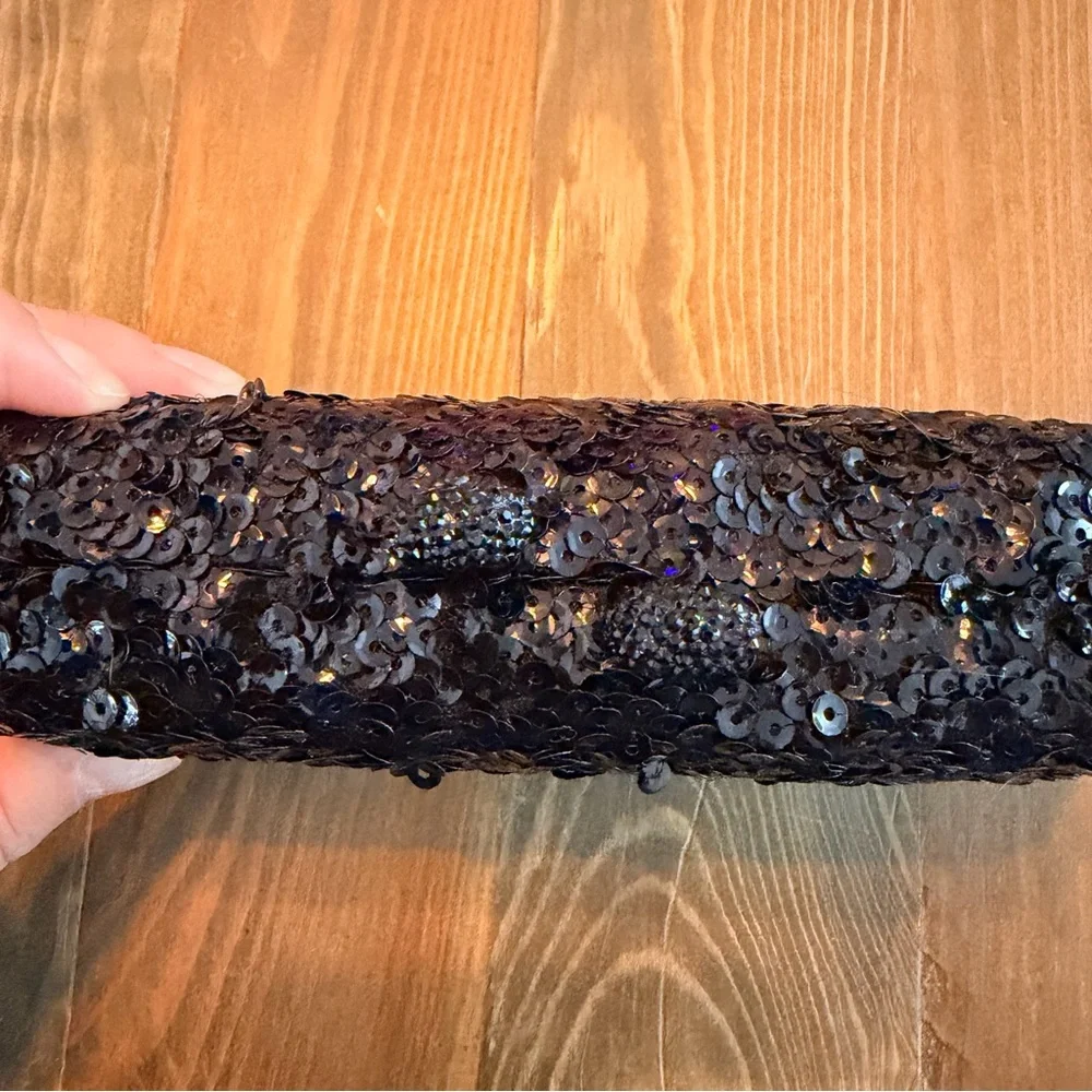 Kotur Black Sequin Clutch‎